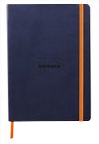 Rhodia Softcover Notitieboek – A5 – 160 Bladen – Gelijnd – Ivoorkleurig Papier 90 g/m² – Met Elastieksluiting - Nachtblauw