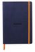 Rhodia Softcover Notitieboek – A5 – 160 Bladen – Gelijnd – Ivoorkleurig Papier 90 g/m² – Met Elastieksluiting - Nachtblauw