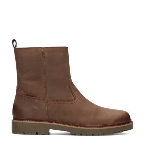 Poelman Toni gevoerde leren enkelboots bruin