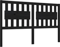 vidaXL Hoofdbord 155,5x4x100 cm massief grenenhout zwart