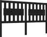 vidaXL Hoofdbord 155,5x4x100 cm massief grenenhout zwart