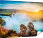 Gards Affiche de jardin Cascades au coucher du soleil - 160x120 cm - Toile de jardin