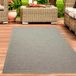 Tapis d'intérieur et d'extérieur, aspect sisal, convient pour balcon, cuisine, terrasse et salon - beige/gris, dimensions : 200 x 280 cm