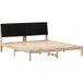 Marron Lit Double Lit Adulte Cadre De Lit Avec Tête De Lit 180 x 200 cm Pin Massif