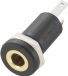TRU COMPONENTS 718574 Jackplug 3.5 mm Bus, inbouw verticaal Aantal polen: 3 Stereo Zwart 1 stuk(s)