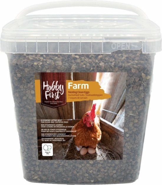 HobbyFirst Farm Nesting Boekweitdoppen 5 liter
