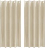 vidaXL Rideaux 2 pièces Crème 140 x 175 cm velours