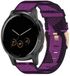 By Qubix Qubix - Canvas nylon bandje - 18mm - Paars - Geschikt voor Garmin Venu 4 (41mm)
