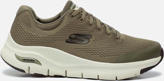 Skechers Arch Fit - Heren Sneakers - Olijfgroen - Maat 43
