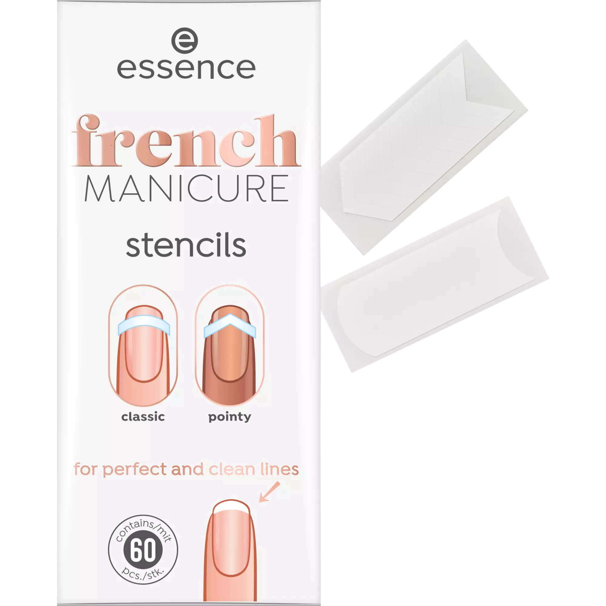 Essence french MANICURE stencils