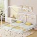 GUTENT Blanc Lit D'Enfant - 90 X 200 Cm - Bois - Style Scandinave - Sécurisé Avec Garde-corps