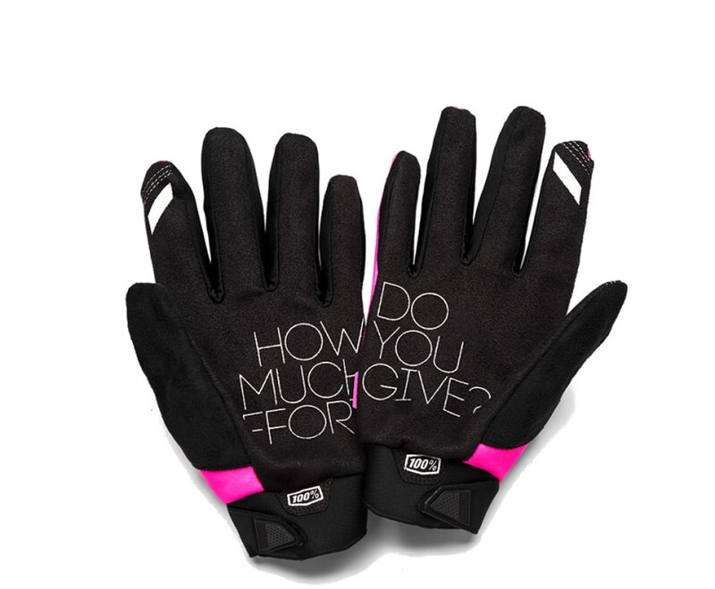 100% Brisker Cold Weather fietshandschoenen Dames roze/zwart