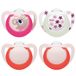 NUK Star Night Tétine pour bébé | 18-36 mois | Apaise 99 % des bébés | Sucettes en silicone | Brille dans le noir pour la retrouver la nuit | Koala | Lot de 4