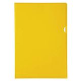 Exacompta 10 L-mappen A4 PVC glad 13/100 mm geel
