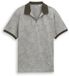 Tom Tailor - Jacquard poloshirt met patroon - Maat XXXL - green leaf jacquard design