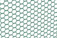 Hexagonal mesh, green, 13 mm mesh size, 100 cm high, 25 meters long