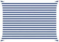 vidaXL Zonneschaduw Blauw en Wit 2,5 x 3,5 m 100% Polyester Oxford