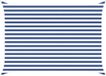 vidaXL Zonneschaduw Blauw en Wit 2,5 x 3,5 m 100% Polyester Oxford