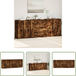 VIDAXL Buffet En Bois D'Ingénierie - Buffets 3 Pcs Chêne Fumé Bois D'Ingénierie