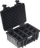 B&W International Type 4000 Outdoor Case incl. vakindeling - zwart