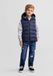Minoti Gewatteerde Bodywarmer Jongens met Capuchon - Gevoerd - Donkerblauw - Polyester - Maat 104