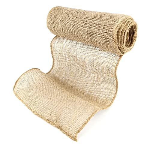 D.RECT Juteband - 25cm x 5m - Natuur Bruin - Decoratie, Cadeau, Knutselen