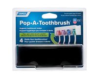 Camco 57207 Houder (Pop Hygiënisch, Geschikt voor 4 Tandenborstels), Zwart