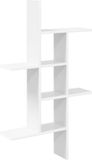 vidaXL Wandplank Wit 61 x 15 x 102 cm Bewerkt hout