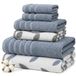Pacific Coast Textiles Organic Vines Katoen Blauw Handdoek