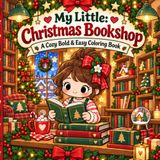 My Little: Christmas Bookshop: A Cute & Cozy Bold and Easy Coloring Book