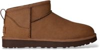 UGG Bruine Classic Ultra Mini Nubuck leren enkellaarsjes