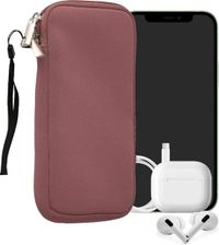 kwmobile telefoontasje universeel geschikt voor XXL - 7" smartphones - 17,7 x 8,5 cm - Hoesje met rits en polslusje - In donkerroze
