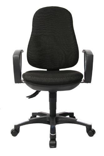 Topstar 9020AG20, Trend SY 10, bureaustoel, ergonomisch, met armleuningen, bekleding zwart