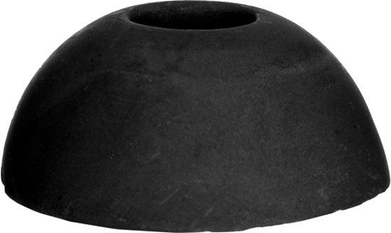 Hortus Kandelaar kaars bol zwart dia. 7 x H 3 cm