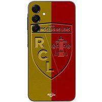 Samsung Galaxy A15 Hoesje met RCL-lenslogo en gele en rode achtergrond