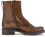 Gabor - Dames - Enkellaarsjes - Veterboots - Leer - Bruin - Maat 40
