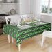 Bonamaison Tafelkleed, Anti-Mold, Sneldrogend, Waterdicht, 100% Polyester Tafellaken, Neon groene rook, 140 x 160 Cm