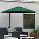 Prolenta Maison Exclusive Tuinzonneparasol, groen, 248 x 248 x 148 cm, polyester en staal