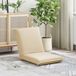 VidaXL Fauteuils réglables crème tissu