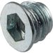 Siso Manchon à visser FAST en acier avec rebord de recouvrement et six pans creux, M 6 x 8 mm