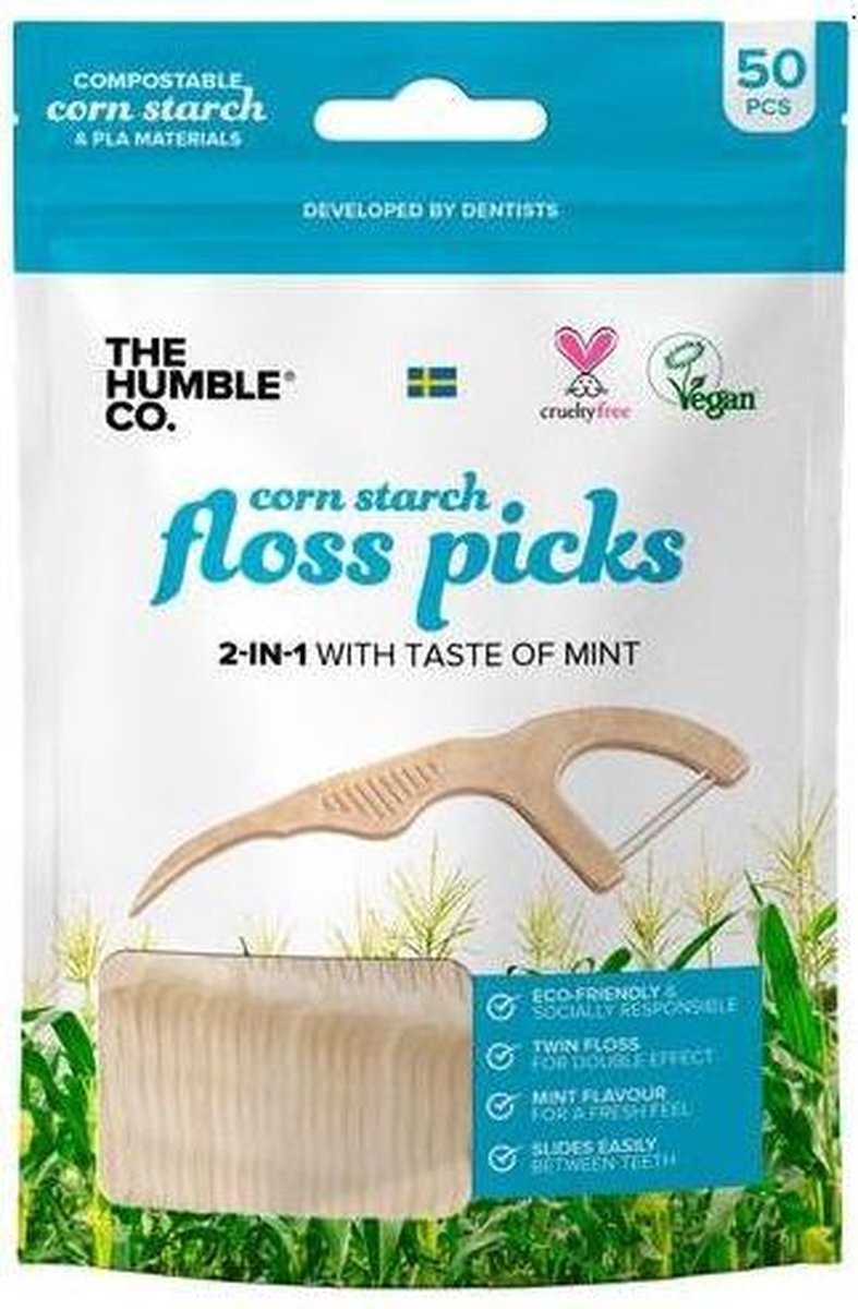 Humble Brush Floss Pick 2-in-1