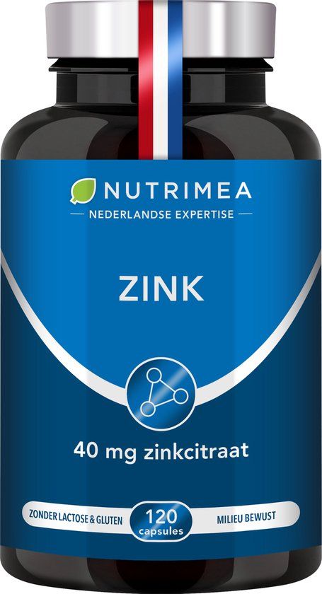 Nutrimea Zink - 120 Vegacaps - Supports Immune System & Acne Relief