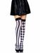 LEG AVENUE 6120 - Harlequin Thigh Highs, Einheitsgröße (Schwarz-Weiß)