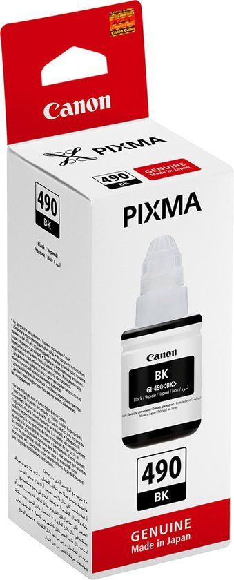 Canon GI-490 Zwart 135ml - 0663C001 - Origineel