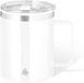 Benson Warmhoudbeker - thermos beker Barista - reis koffiebeker - RVS - wit - 400 ml