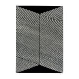 NJRD Tapis en laine Rectangles noir 170x240 cm