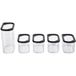 SILVERCREST® Set de boîtes de conservation (Set 2 tailles/noir)