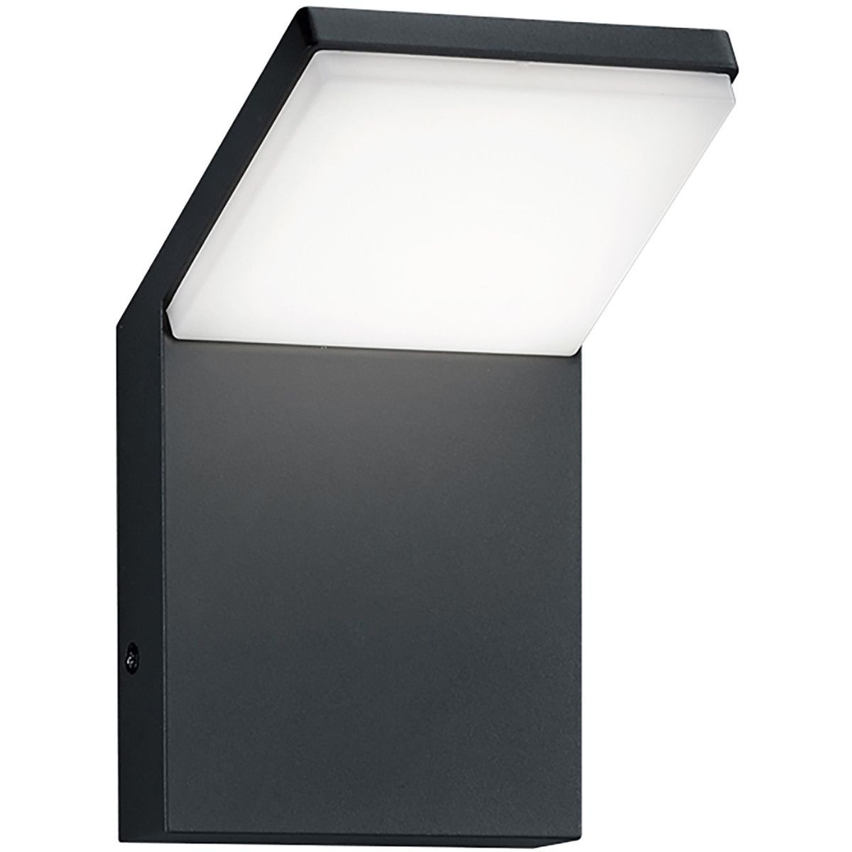 BES LED Trion Pearly - LED Tuin Wandlamp - 8W - 900lm - 3000K - Antraciet