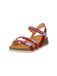 Think! Koak sandales pour femme avec doublure en cuir, Fraise Combi 5000