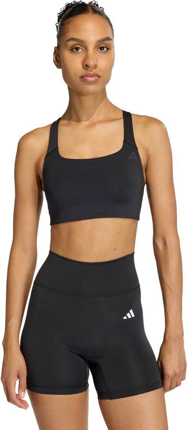 Adidas Performance Optime Workout Medium Support Beha - Dames - Zwart